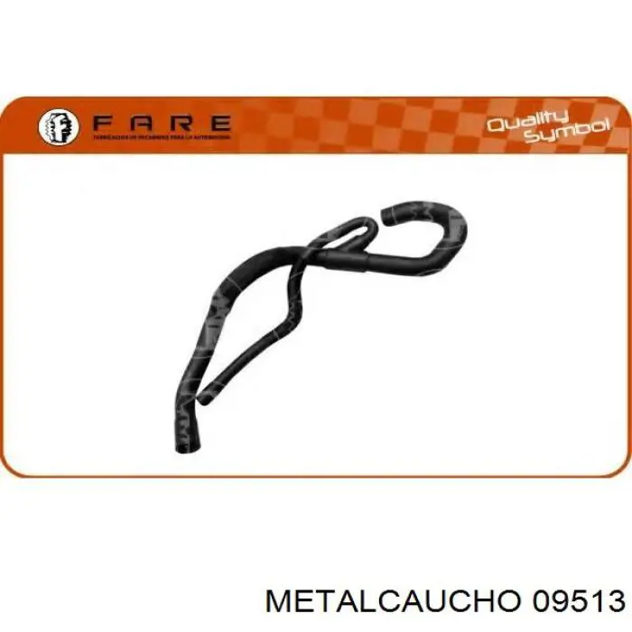 09513 Metalcaucho шланг (патрубок радиатора охлаждения нижний)