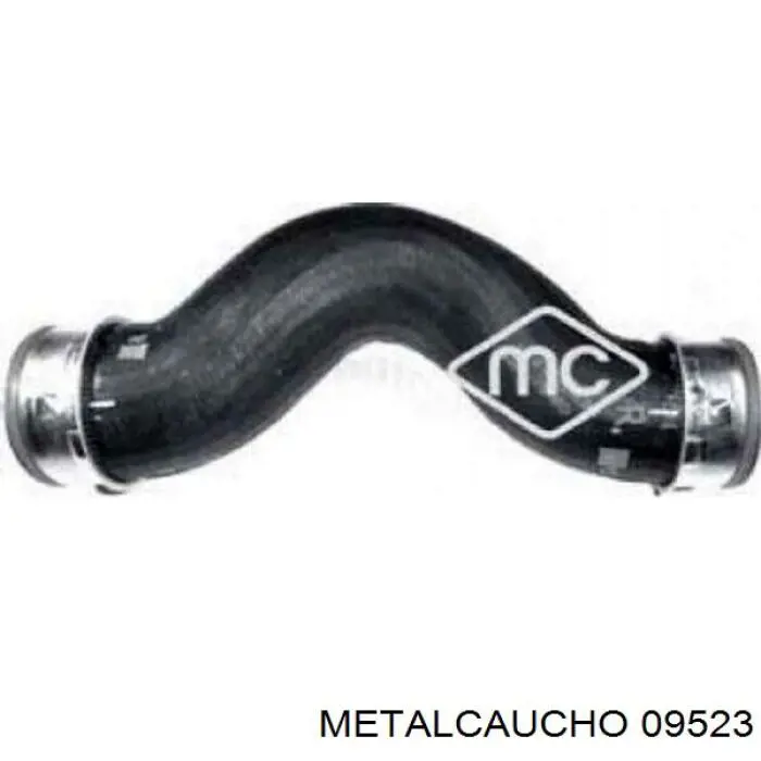 09523 Metalcaucho шланг (патрубок интеркуллера правый)
