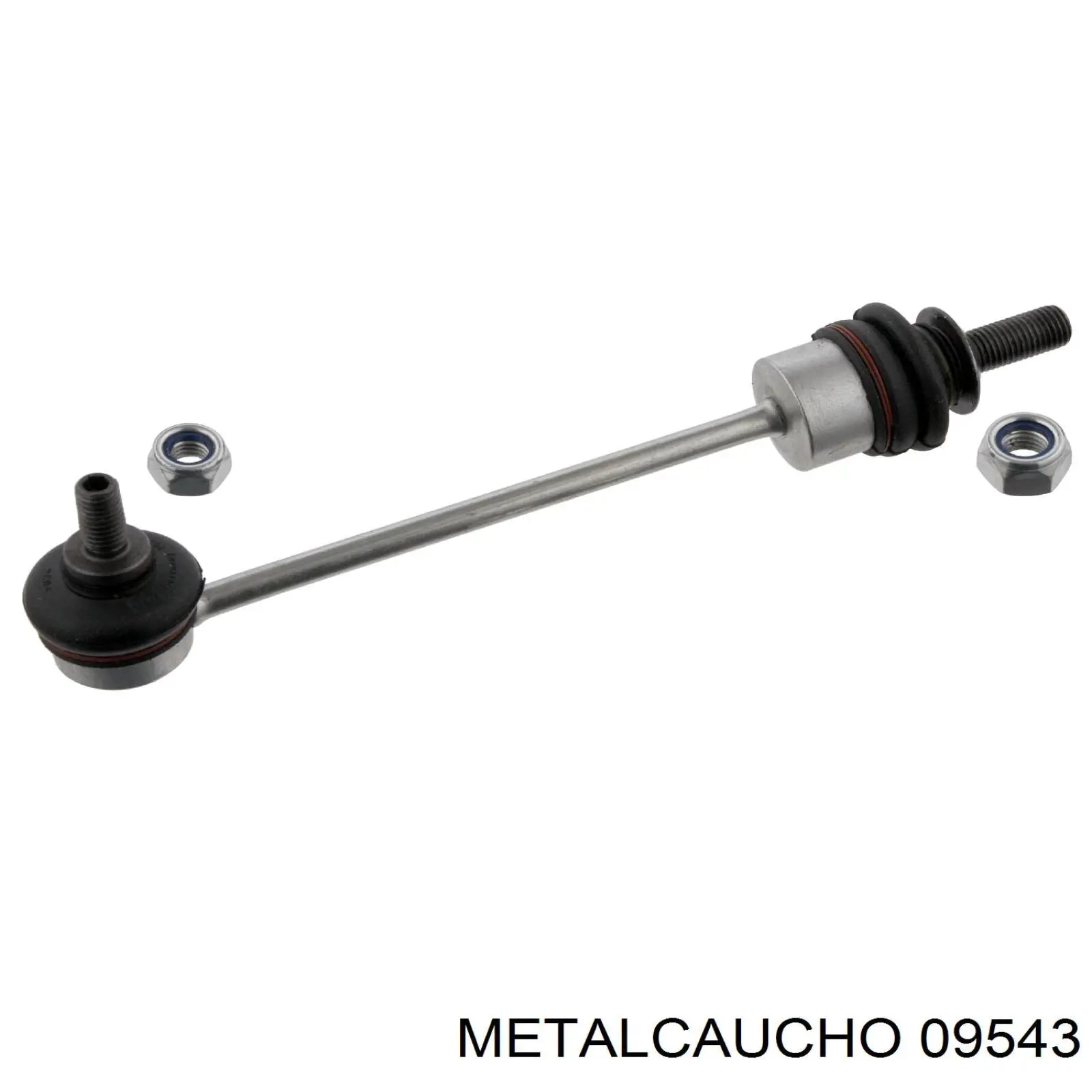 09543 Metalcaucho шланг (патрубок радиатора охлаждения нижний)