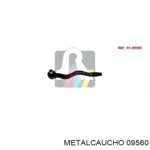 Tubo flexible de aire de sobrealimentación superior derecho 09560 Metalcaucho