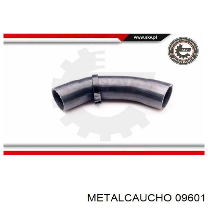 Tubo flexible de aire de sobrealimentación inferior izquierdo 09601 Metalcaucho