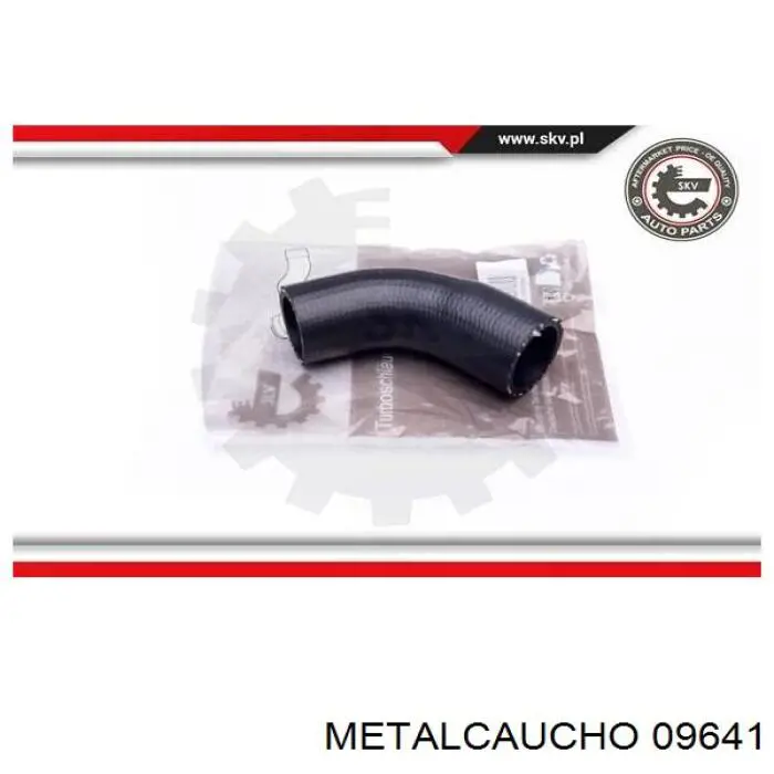 09641 Metalcaucho шланг (патрубок интеркуллера нижний левый)