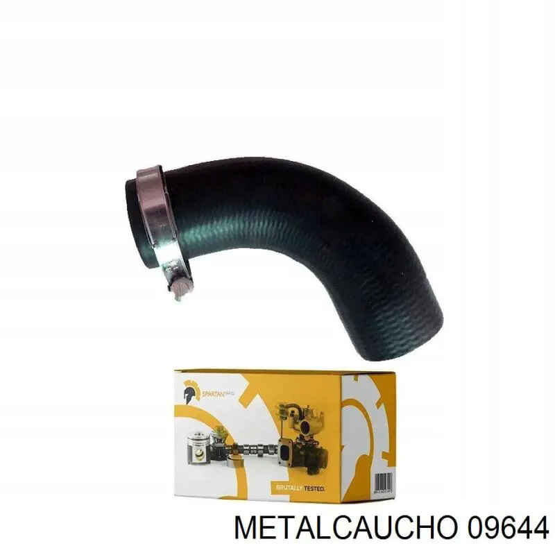 Tubo flexible de aire de sobrealimentación superior izquierdo 09644 Metalcaucho