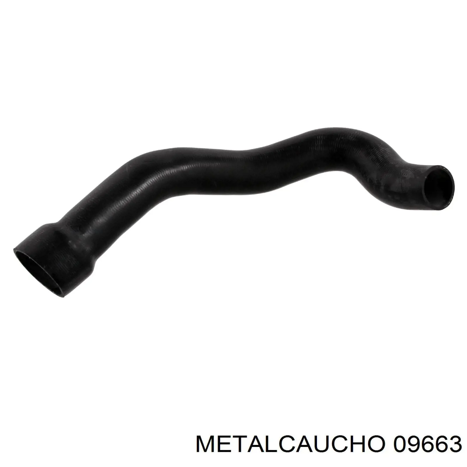 Tubo flexible de aire de sobrealimentación derecho 09663 Metalcaucho