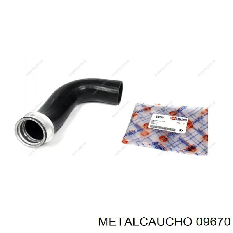 Патрубок интеркулера 09670 Metalcaucho