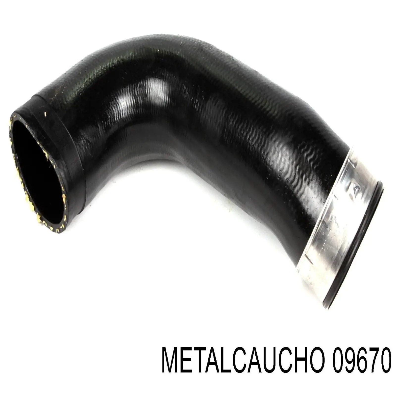 Tubo flexible de aire de sobrealimentación derecho 09670 Metalcaucho