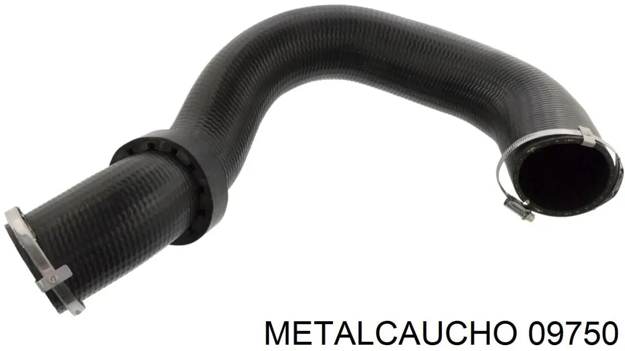 Tubo flexible de aire de sobrealimentación izquierdo 09750 Metalcaucho