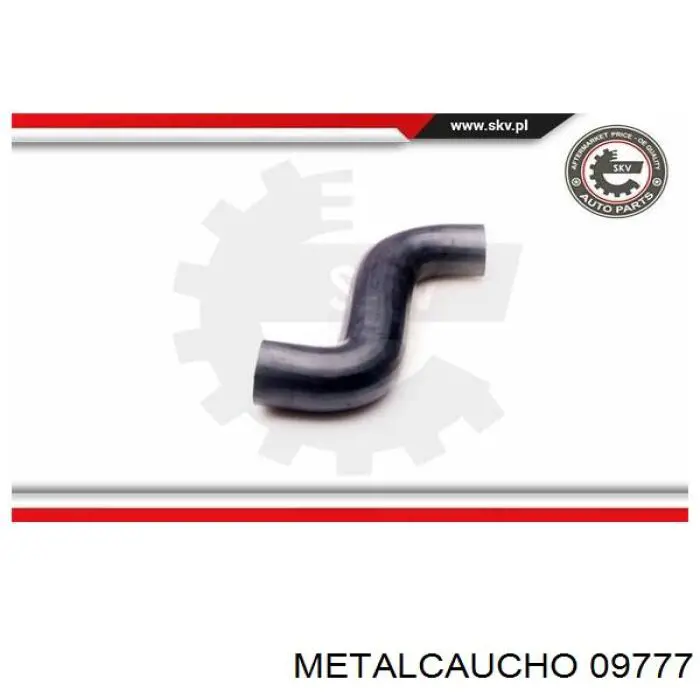 Tubo flexible de aire de sobrealimentación izquierdo 09777 Metalcaucho