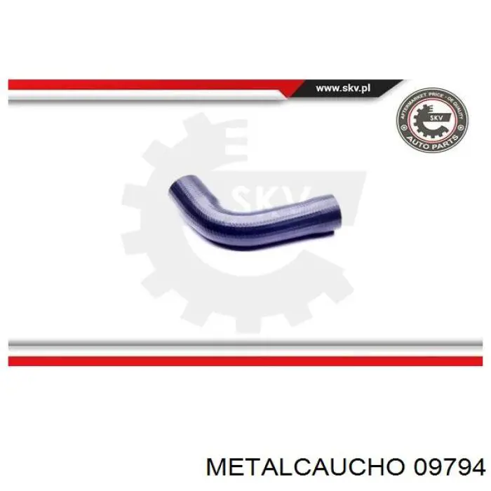 Купить 09794 Metalcaucho Патрубок интеркулера