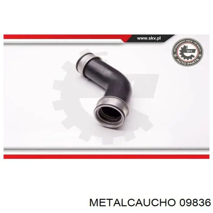 Купить 09836 Metalcaucho Патрубок интеркулера