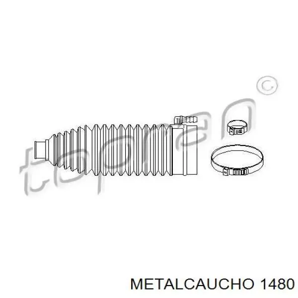 Пыльник рулевой рейки 1480 Metalcaucho