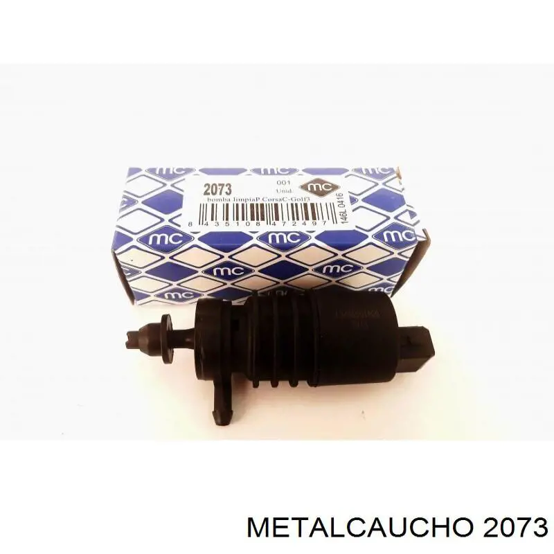 2073 Metalcaucho насос-мотор омывателя стекла переднего