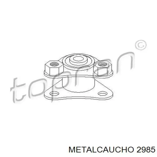 Подушка (опора) двигателя левая передняя 2985 Metalcaucho