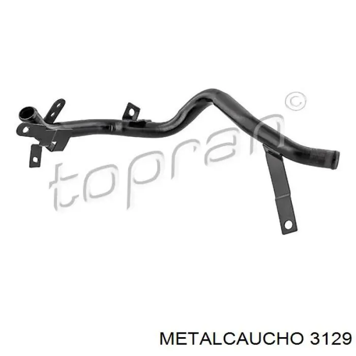 Патрубок системы охлаждения 3129 Metalcaucho