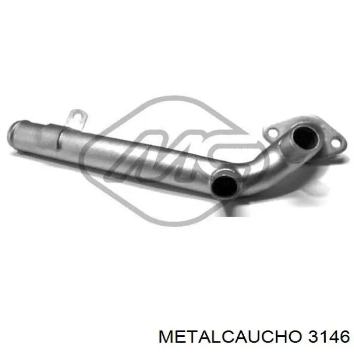 Шланг (патрубок) водяного насоса приемный 3146 Metalcaucho