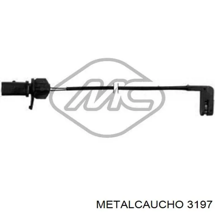 3197 Metalcaucho шланг (патрубок системы охлаждения)