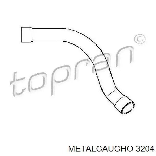 3204 Metalcaucho шланг (патрубок водяного насоса приемный)