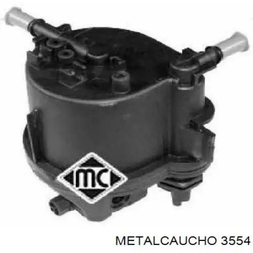 3554 Metalcaucho фланец системы охлаждения (тройник)