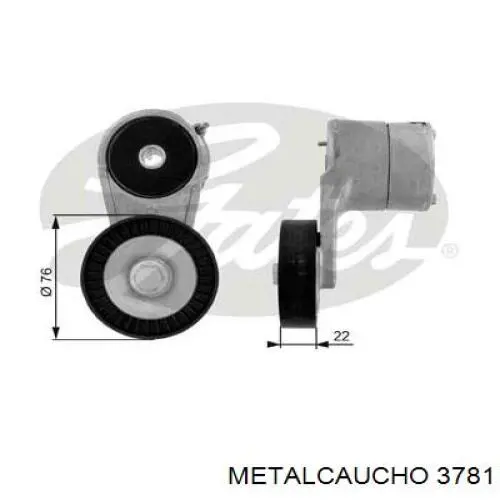 Бачок системы охлаждения 3781 Metalcaucho
