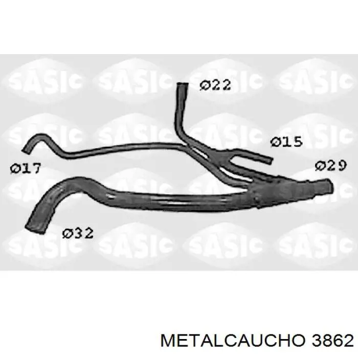 3862 Metalcaucho крышка маслозаливной горловины