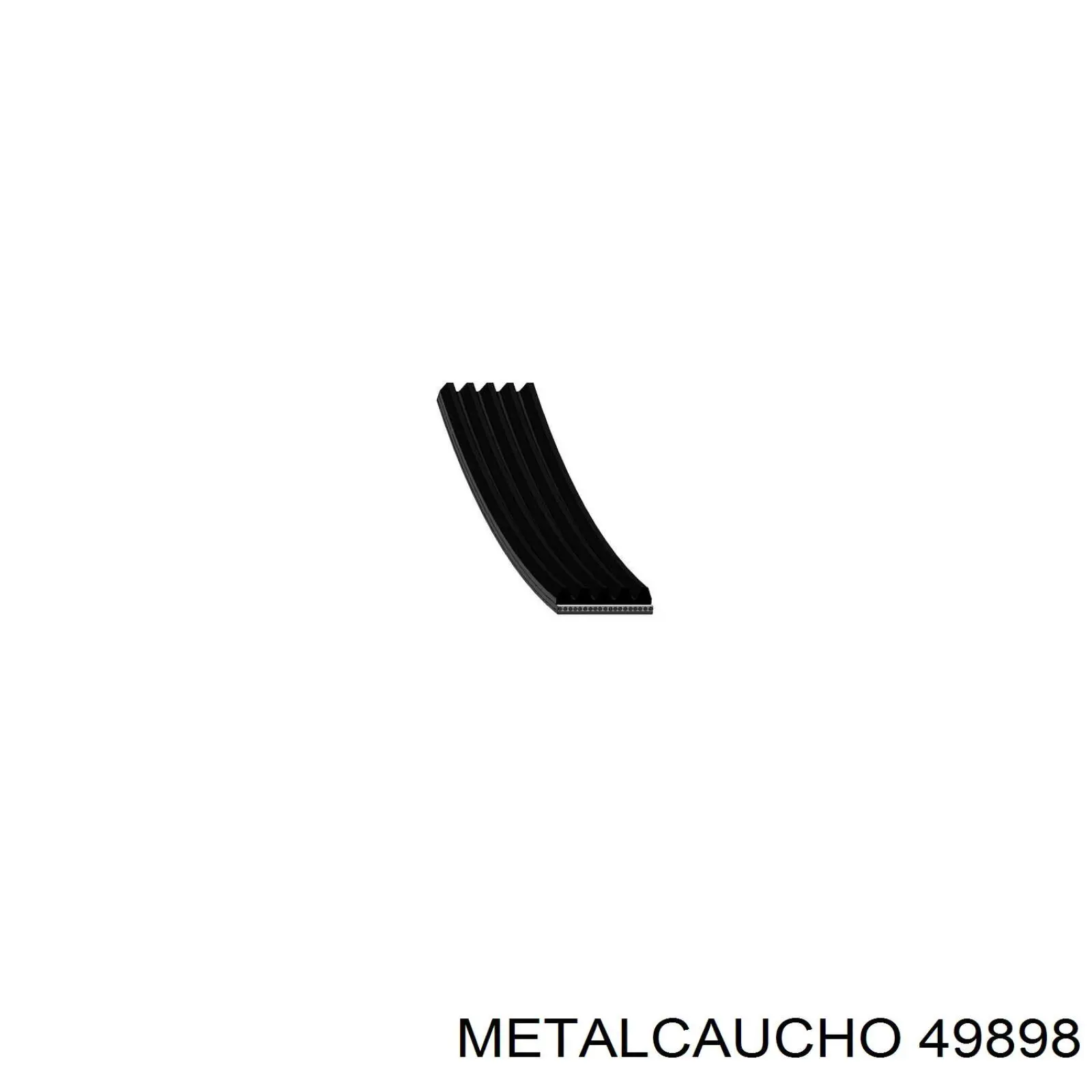 Polea inversión / guía, correa poli V 49898 Metalcaucho