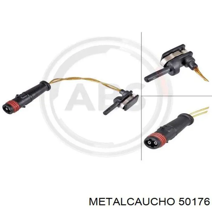 Sensor ABS trasero 50176 Metalcaucho