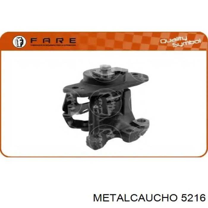 5216 Metalcaucho coxim (suporte direito de motor (bloco silencioso))