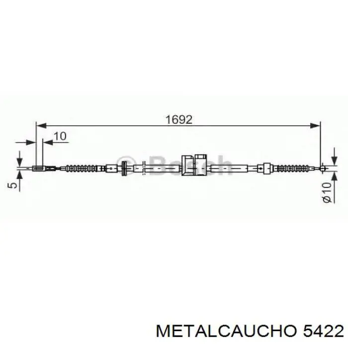 Роликовий модуль натяжителя ремня Metalcaucho 5422 цена, от 29.21 USD