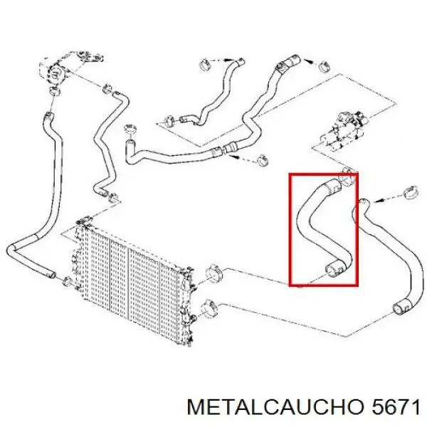 Шкив генератора 5671 Metalcaucho