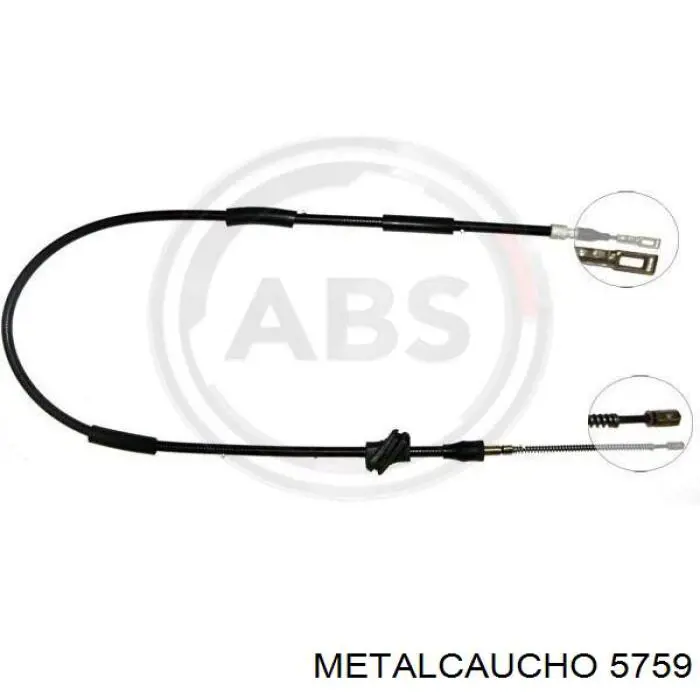5759 Metalcaucho сайлентблок (подушка передней балки (подрамника))