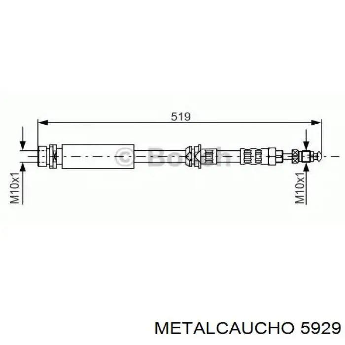 5929 Metalcaucho главный цилиндр сцепления