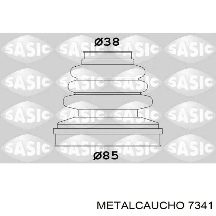 Нижний шлаг радиатора охлаждения 7341 Metalcaucho