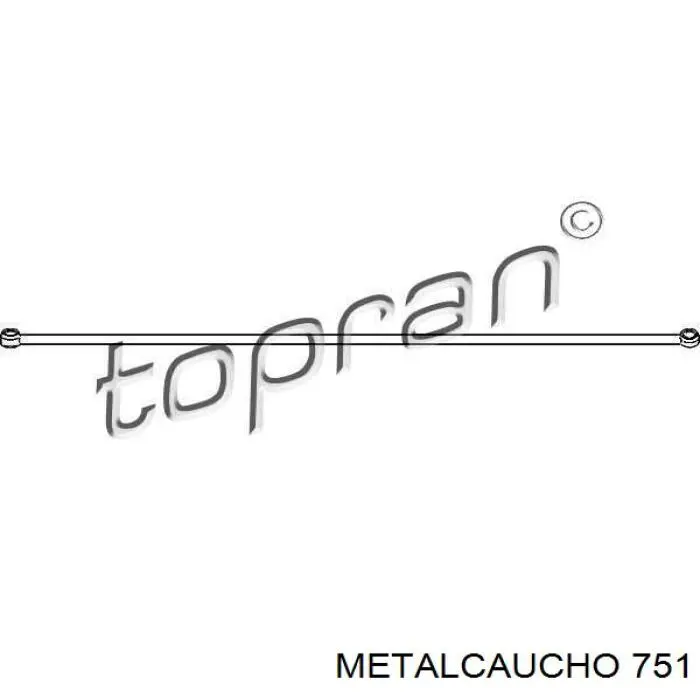 751 Metalcaucho coxim (suporte traseiro de motor)