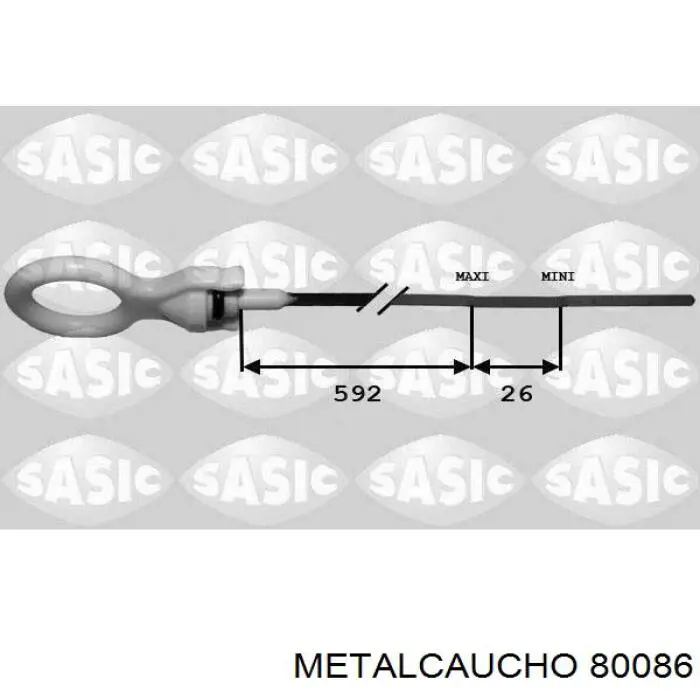 Cable de embrague 80086 Metalcaucho
