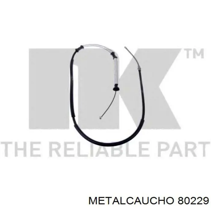 Cable de freno de mano trasero derecho/izquierdo 80229 Metalcaucho