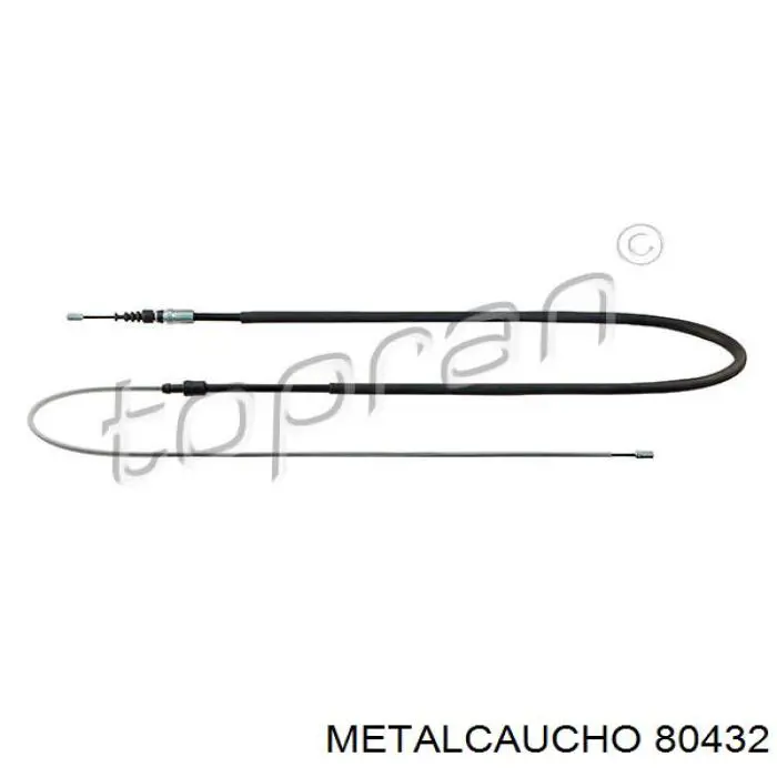 Cable de freno de mano trasero derecho/izquierdo 80432 Metalcaucho