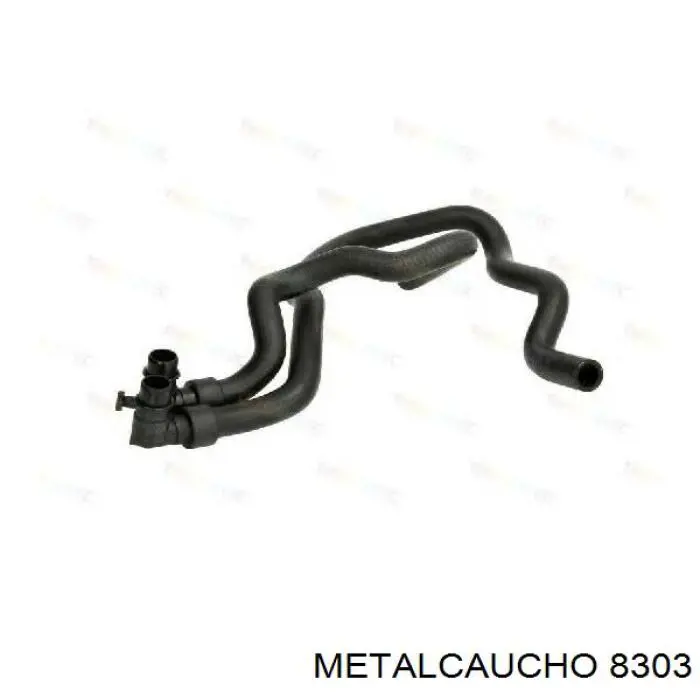 8303 Metalcaucho шланг радиатора отопителя (печки, сдвоенный)