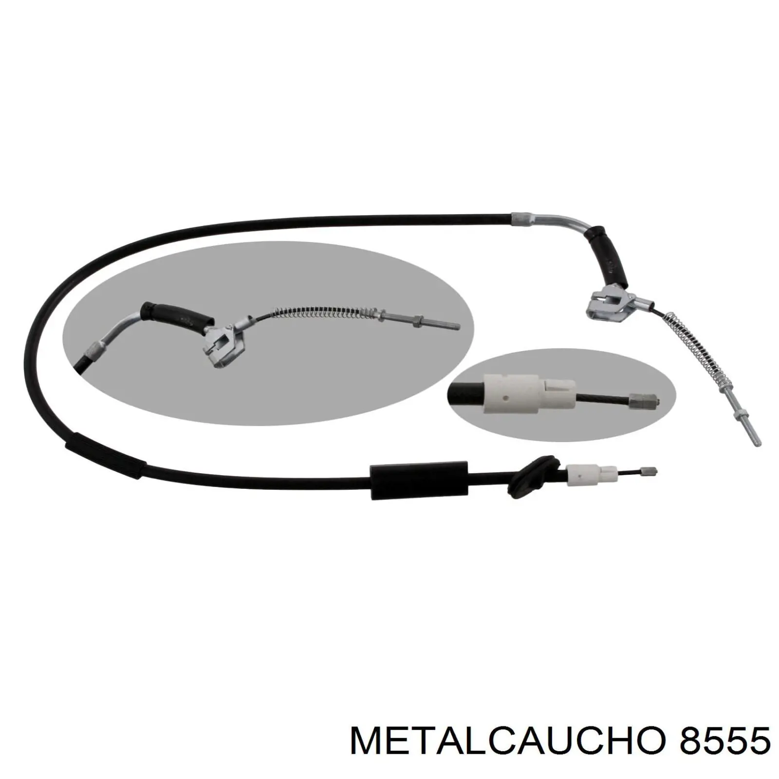 8555 Metalcaucho шланг радиатора отопителя (печки, сдвоенный)