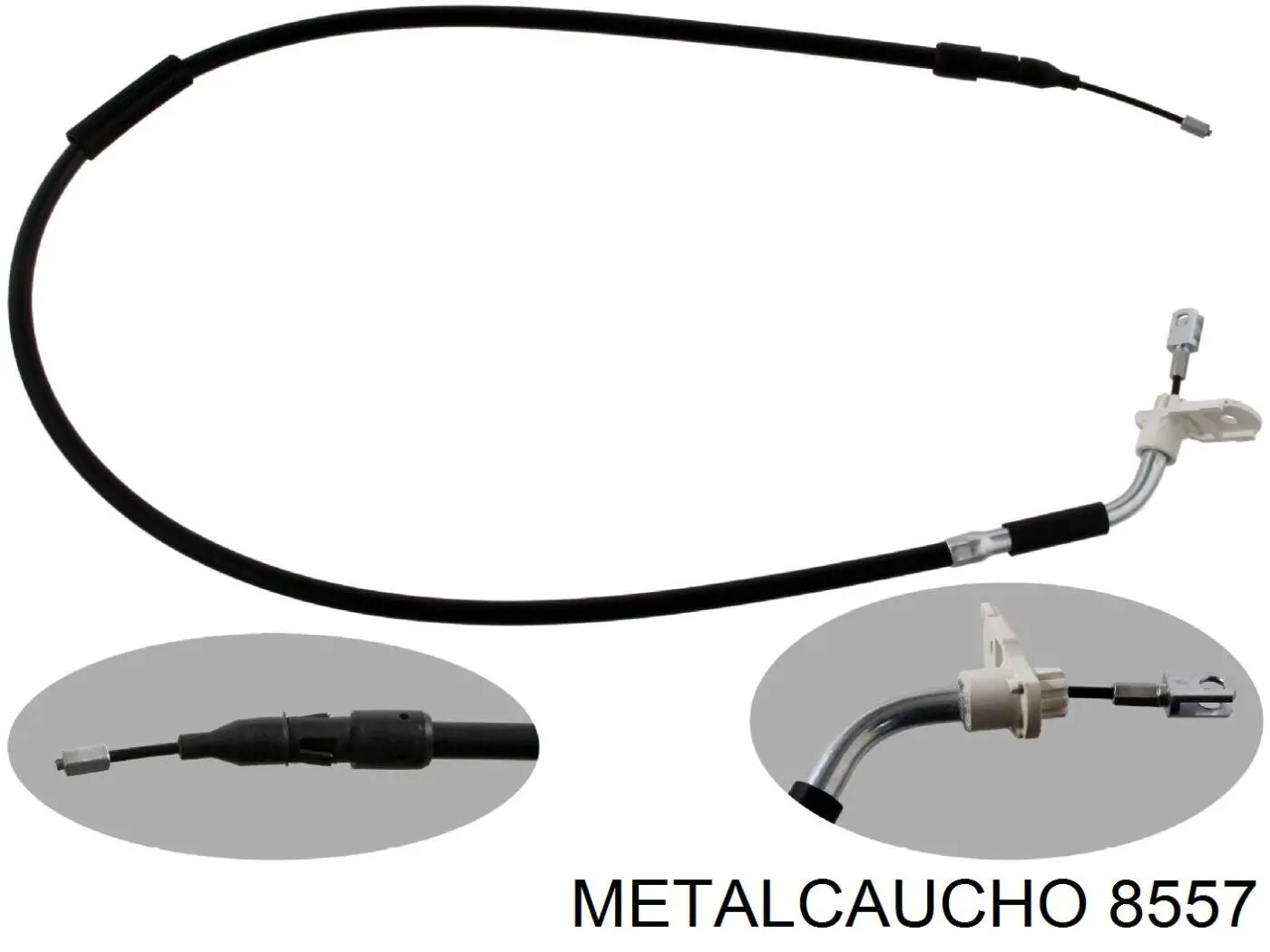 8557 Metalcaucho шланг (патрубок радиатора охлаждения нижний)