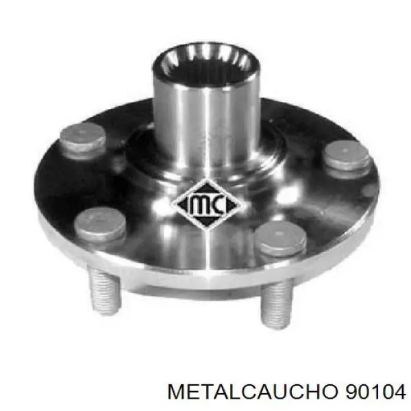 Ступица передняя 90104 Metalcaucho