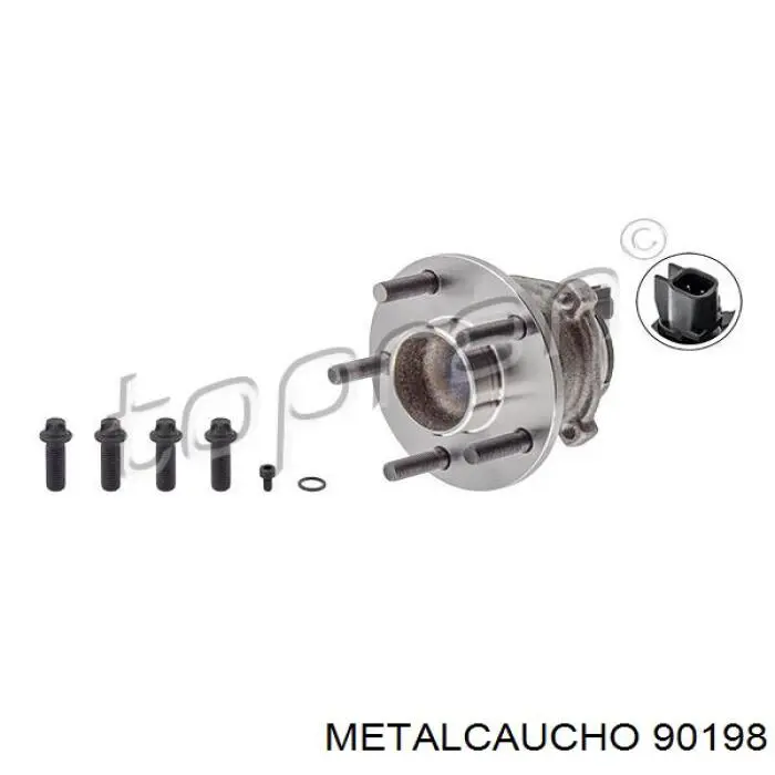 Ступица задняя 90198 Metalcaucho