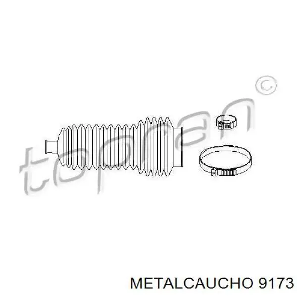 Патрубок радиатора 9173 Metalcaucho