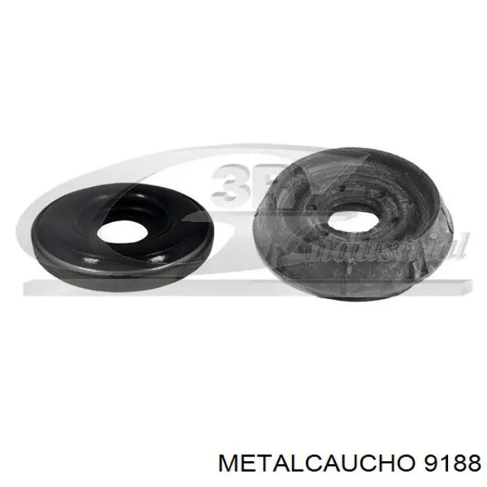 9188 Metalcaucho шланг (патрубок радиатора охлаждения верхний)