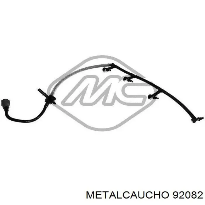 Обратная топливная трубка 92082 Metalcaucho