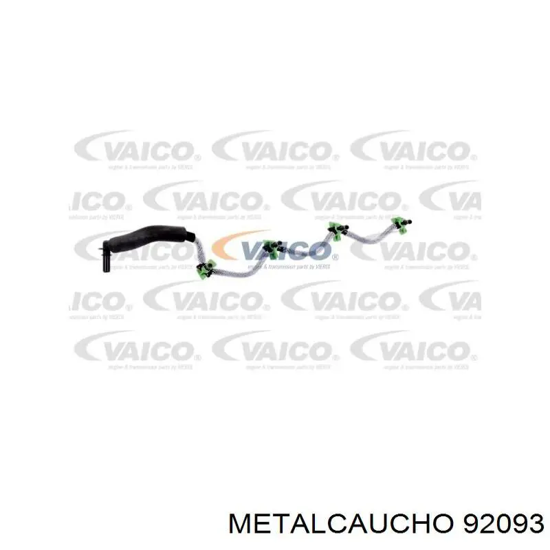 92093 Metalcaucho tubo de combustível, inverso desde os injetores