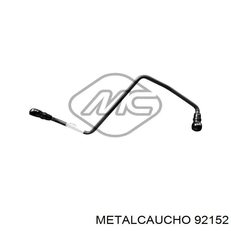 92152 Metalcaucho трубка (шланг подачи масла к турбине)