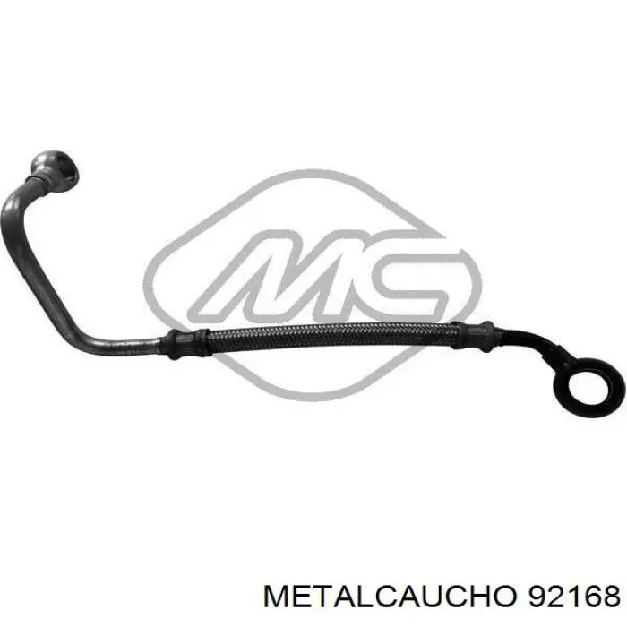 92168 Metalcaucho трубка (шланг подачи масла к турбине)