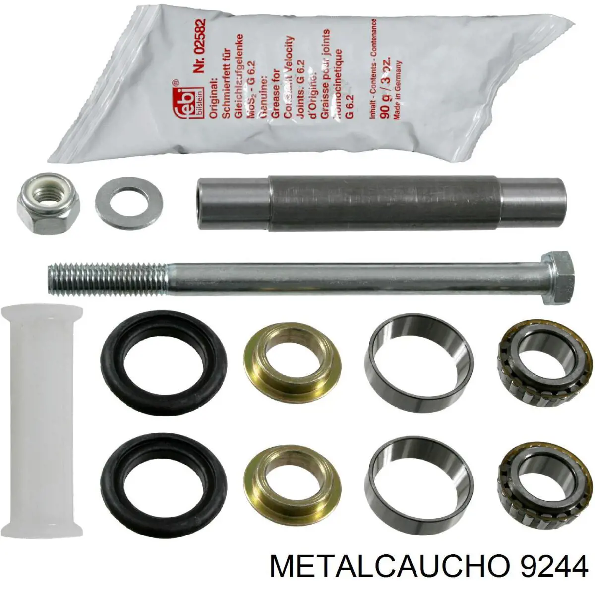 9244 Metalcaucho шланг (патрубок радиатора охлаждения верхний)
