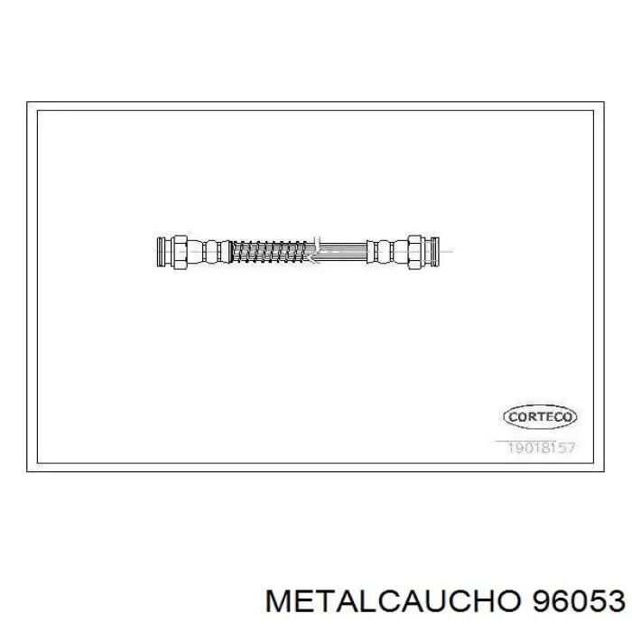 96053 Metalcaucho шланг тормозной задний