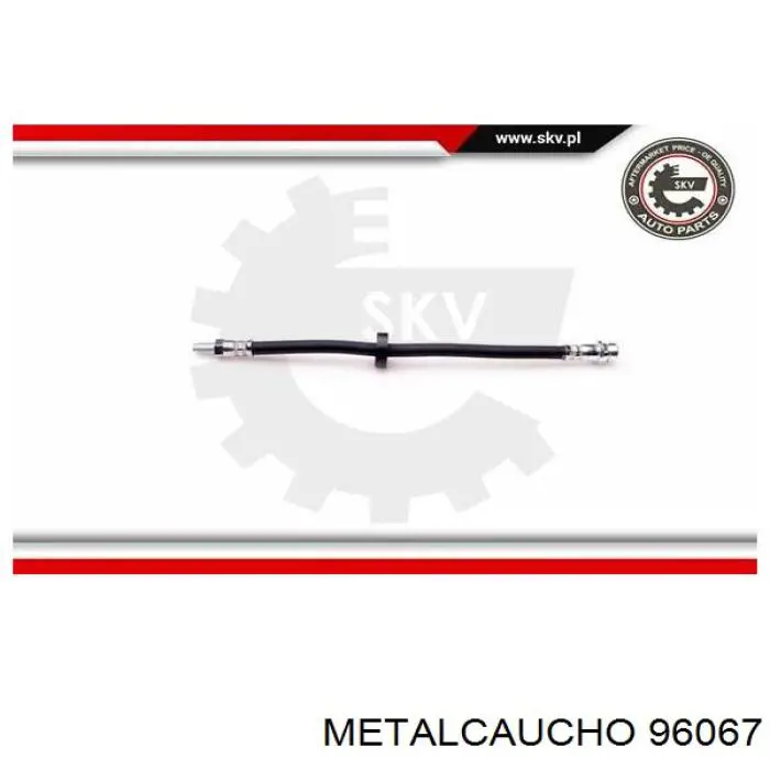 96067 Metalcaucho шланг тормозной задний